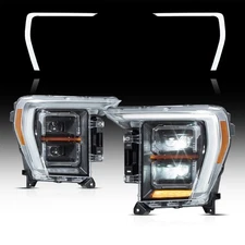 VLAND For 2021-2023 Ford F150 Upgrade FULL LED Tube Projector Headlight Assembly
