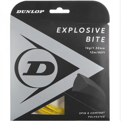 Dunlop Explosive Bite Gelb 12 m Tennissaite Einzelset