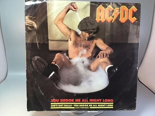 AC/DC You Shook Me All Night Long 12” Vinyl  A 9377T Atlantic issue