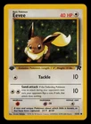 Eevee 55/82 Common Team Rocket Pokemon 1st Edition