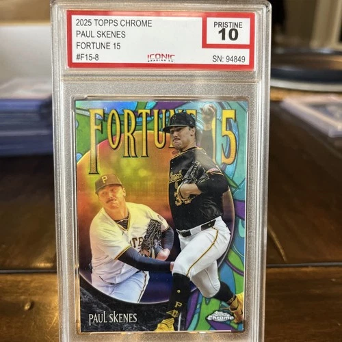 2025 Topps Chrome Paul Skenes Insert PSA 10 Gem Pittsburgh Pirates