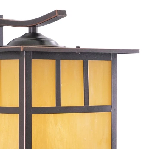 Vaxcel Lighting OW14693 Mission 1 Light Outdoor Wall Sconce - 9 - Bronze - Picture 2 of 11