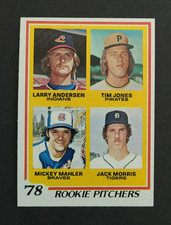 1978 Topps Rookie Pitchers - Jack Morris Rookie Card #703 - Detroit Tigers HOF. rookie card picture