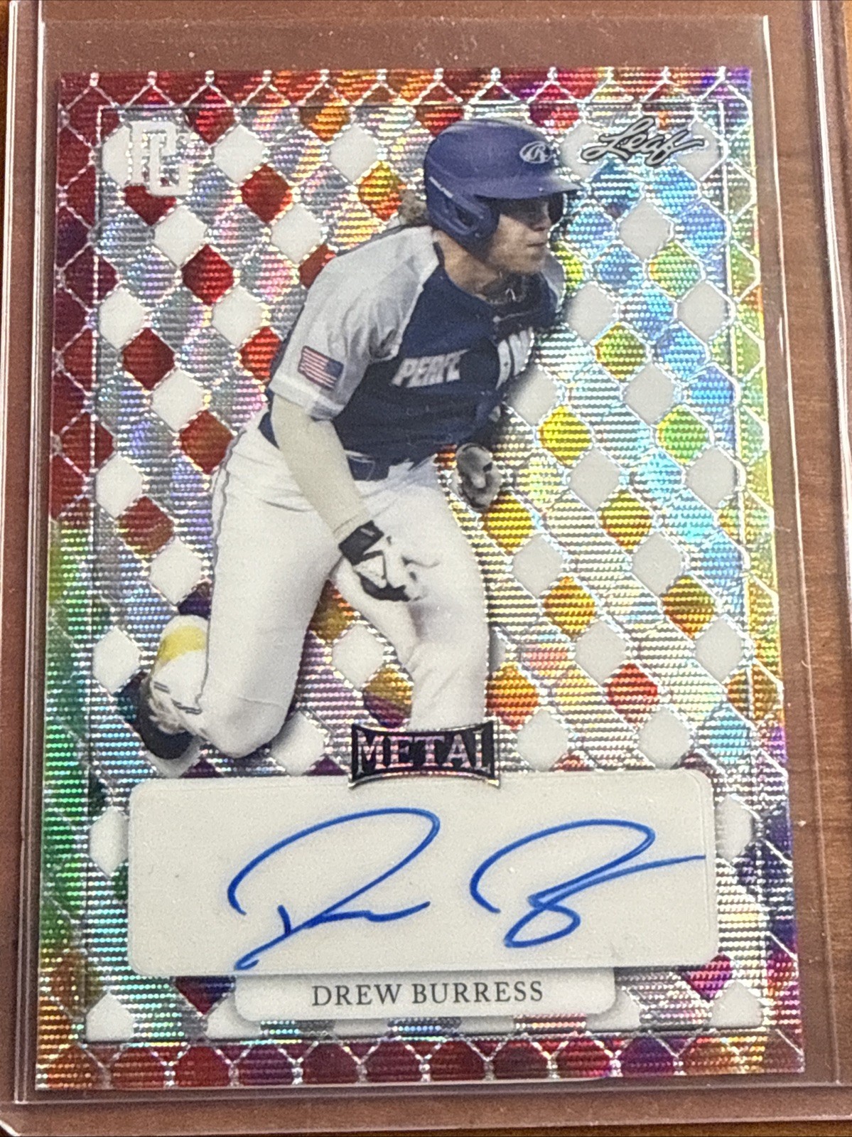 Drew Burress Auto 1/1 2022 Leaf Perfect Game Autograph #MA-DB1 Baseball Proof