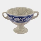 Dedham Pottery 1896-1928 Blue Rabbit Ceramic Handled Pedestal Sugar Bowl