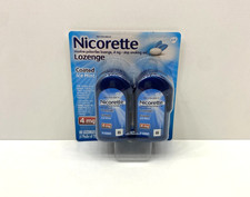 NEW Nicorette 4MG Stop Smoking Aid Lozenge Coated Ice Mint 80 SEALED 07/2027