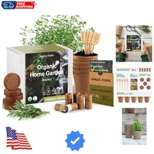 Complete Indoor Herb Garden Starter Kit - Non-GMO Seeds & Eco-Friendly Supplies