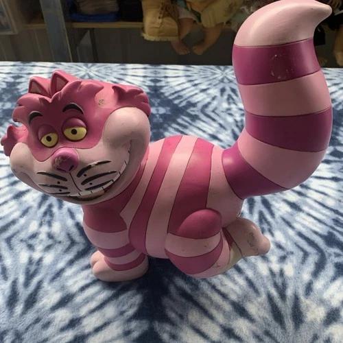 Disney Cheshire Cat Hide A Key Garden Figurine Statue Alice in Wonderland