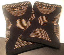 2Pack Copper Knee Braces Compression Sleeves Support for Arthritis size M