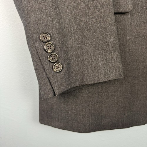 Lauren Ralph Lauren Blazer Men 40 R Charcoal Gray Wool Classic Suit Jacket FLAW - Picture 4 of 8
