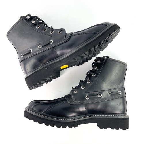 Herren Sperry Schwarz Gold Cup Wasserdicht Leder Ente Stiefel US Größe 7 - Bild 5 von 12