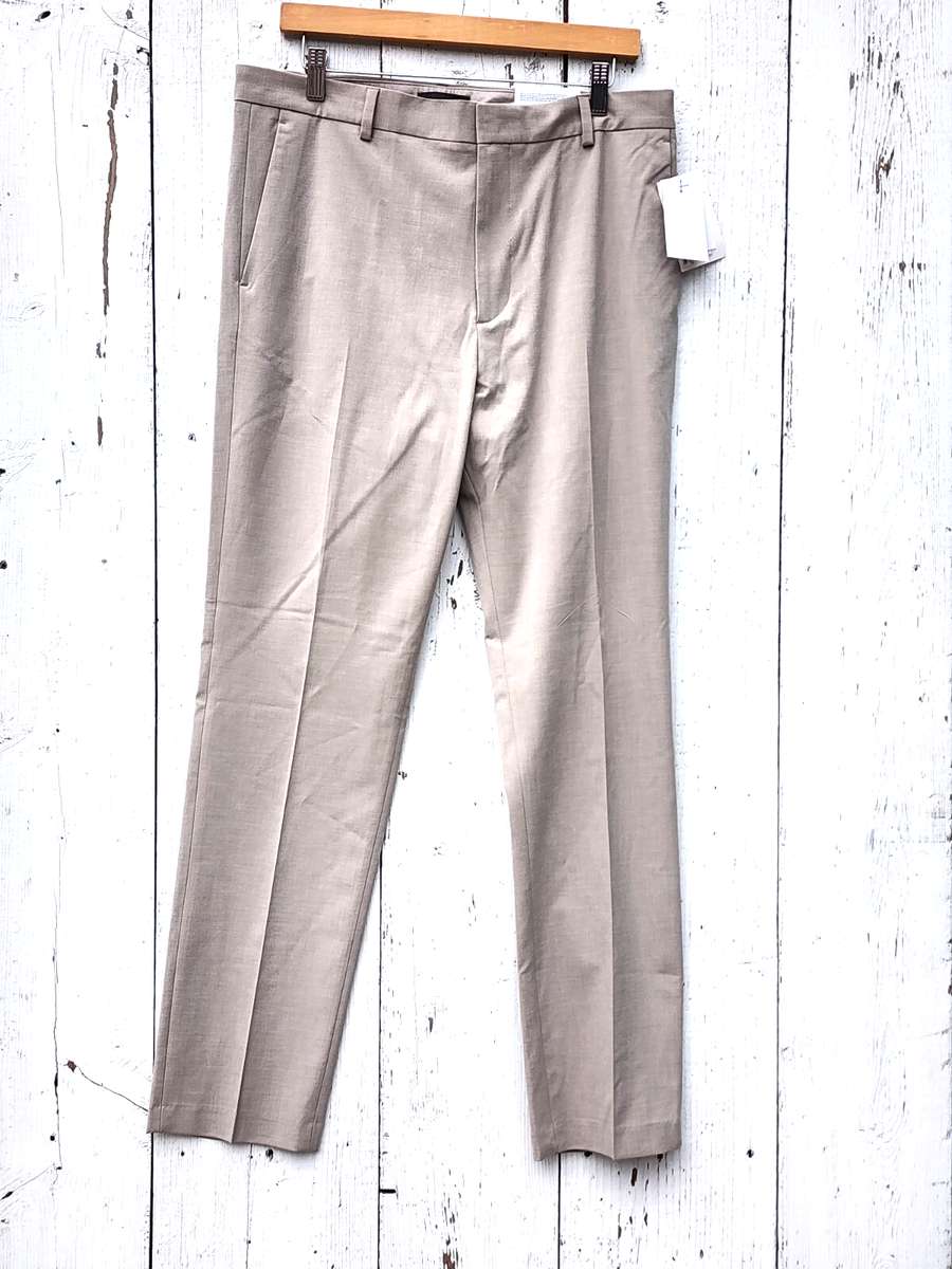 H&M Men's Grey Slim Fit 4 Way Stretch Dress Pants Sz 33 | eBay