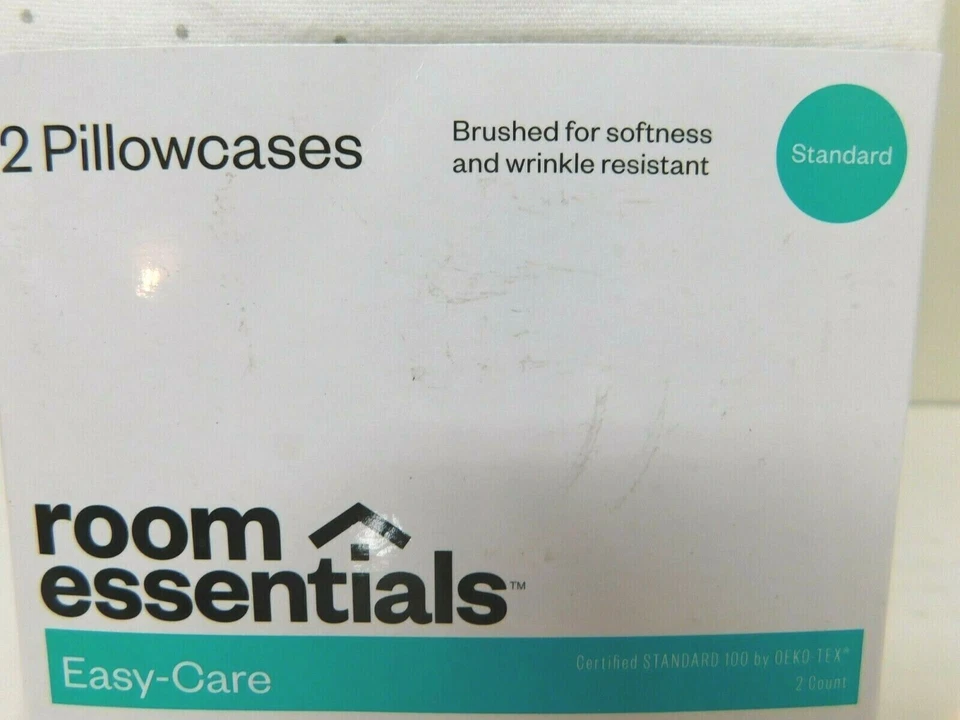 Fundas de almohada impresas de tamaño estándar de fácil cuidado habitación esencial puntos blancos grises Foto 3 de 4