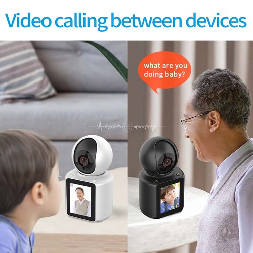 1080P Video Call Camera for Elderly/Kids - 120° View, Night Vision, AI, 350° PTZ - Picture 6 of 23