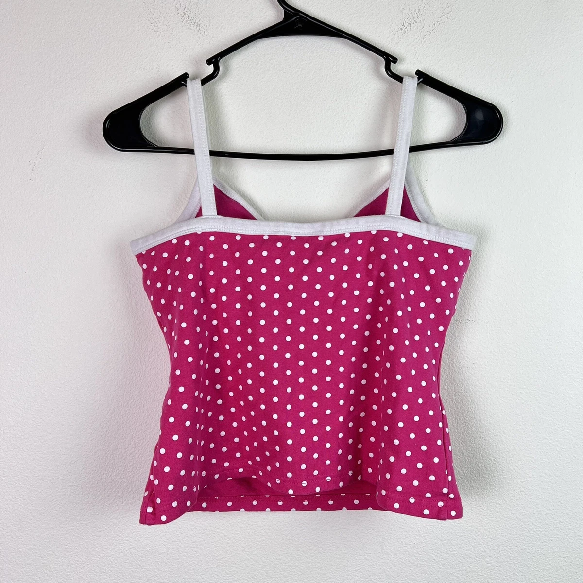 Polka dot hotsell spaghetti strap top