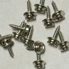 25 ct 5/8" Brass Screw Stud for Snap Rings Button Upholstery Supplies (US211)