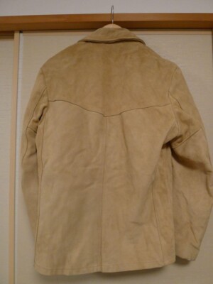 Schott Suede Leather Jacket Camel Brown Size 40 Made in USA Pre 