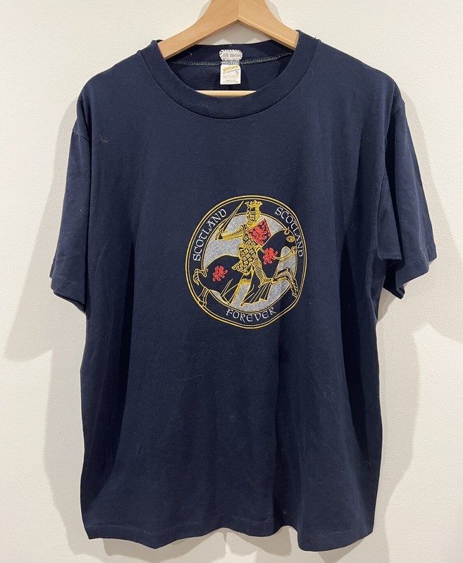 Vintage Scotland Forever Crest T Shirt Large 