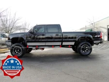 2000-2006 GMC Crew Cab Long Bed Stainless Rocker Panel Trim 7" w/Flare 12Pc