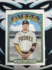 2021 Topps Heritage High Number Base SP #706 Victor Caratini San Diego Padres