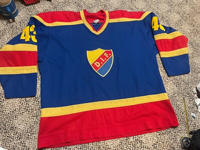 Stockholm Djurgårdens IF #43 XXL Game Worn Hockey Jersey