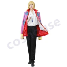 Men's Cosplay Costume Coat Shirt Pants Outfit with Jewelry Necklace