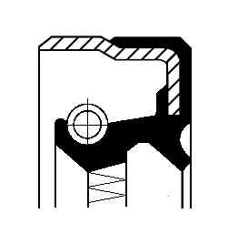 49355002 CORTECO Shaft Seal, differential for FORD