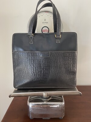 Gianfranco Ferre Leather Tote Bag Briefcase Vintage Work Office
