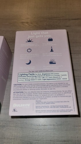 2 LED Smart WiFi Connected Filament A19 Light Bulb 40 Watt Equivalent Medium E26 - 第 4/8 張圖片