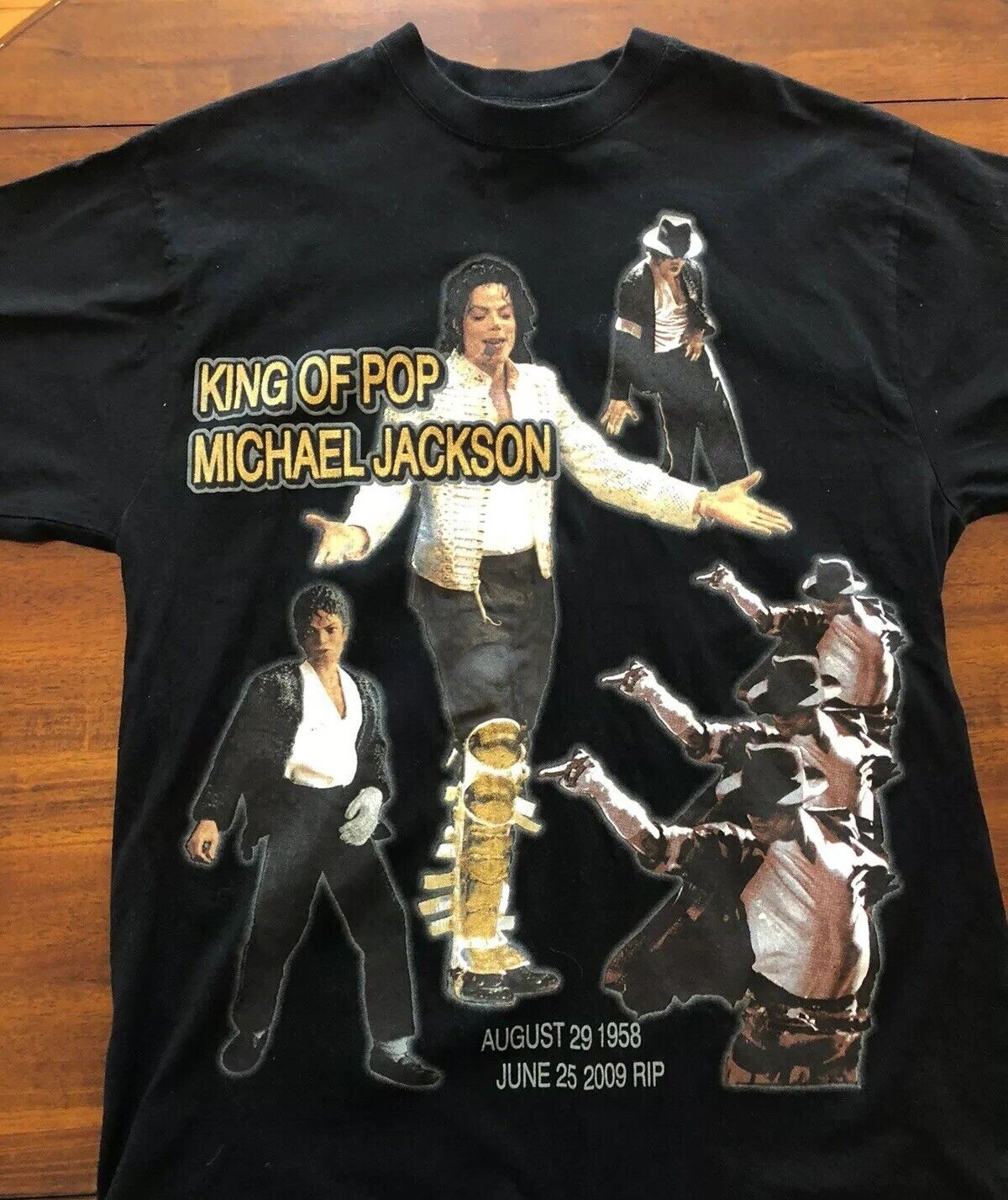 Michael Jackson RIP King Of Pop Tribute Mens T-shirt XL Tee