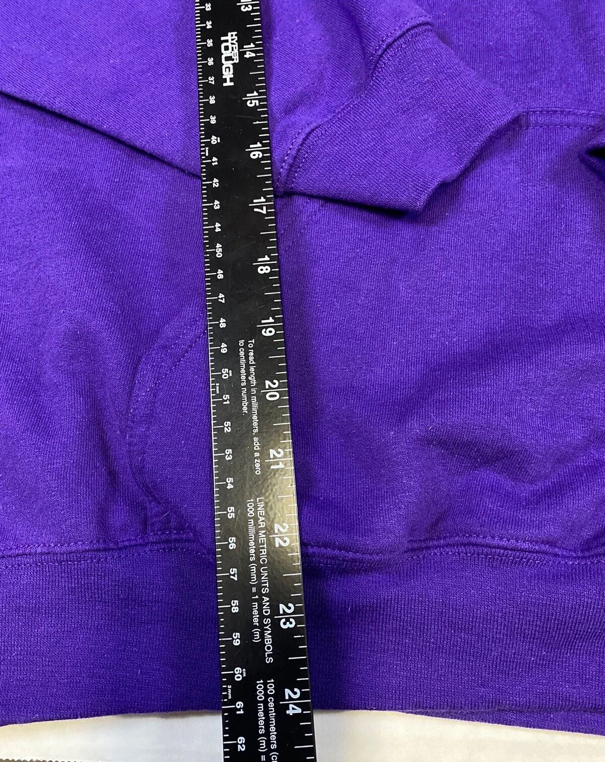 VETEMENTS Felpa con cappuccio felpa con cappuccio viola LSU TIGERS Louisiana State University piccola