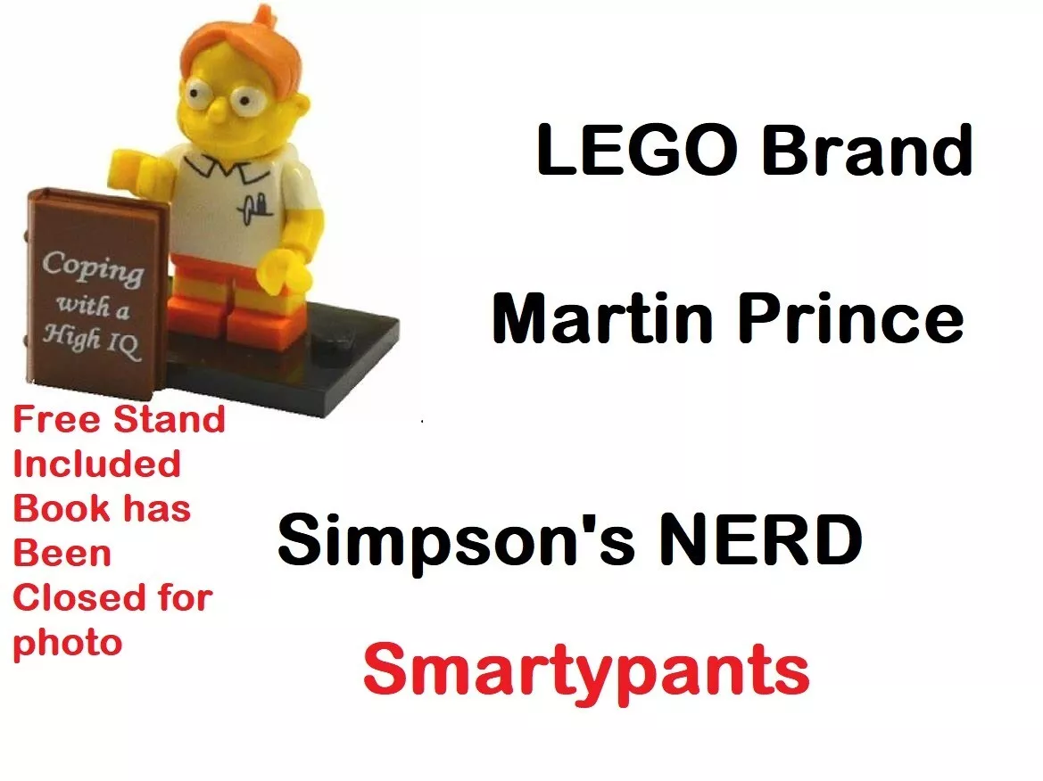 LEGO NERD Book Lover FREE Stand Martin Simpson s Prince Hair
