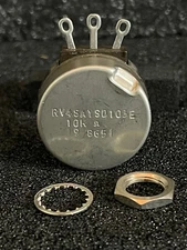 1pc MIL # RV4SAYSD103E 10K OHM 2-WATT Clarostat Linear Taper Potentiometer **NOS