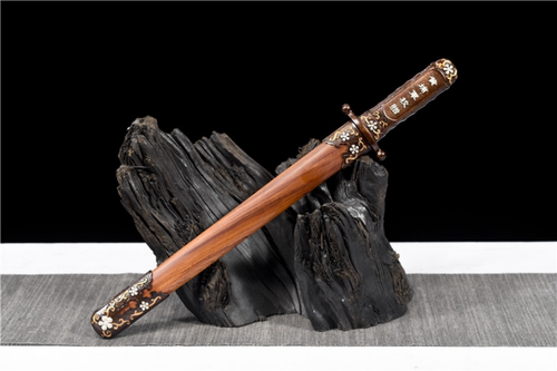 Military Sword Army Officer Short Blade Dagger Chinese Signed Copper HandleQ8033 - Picture 12 of 12