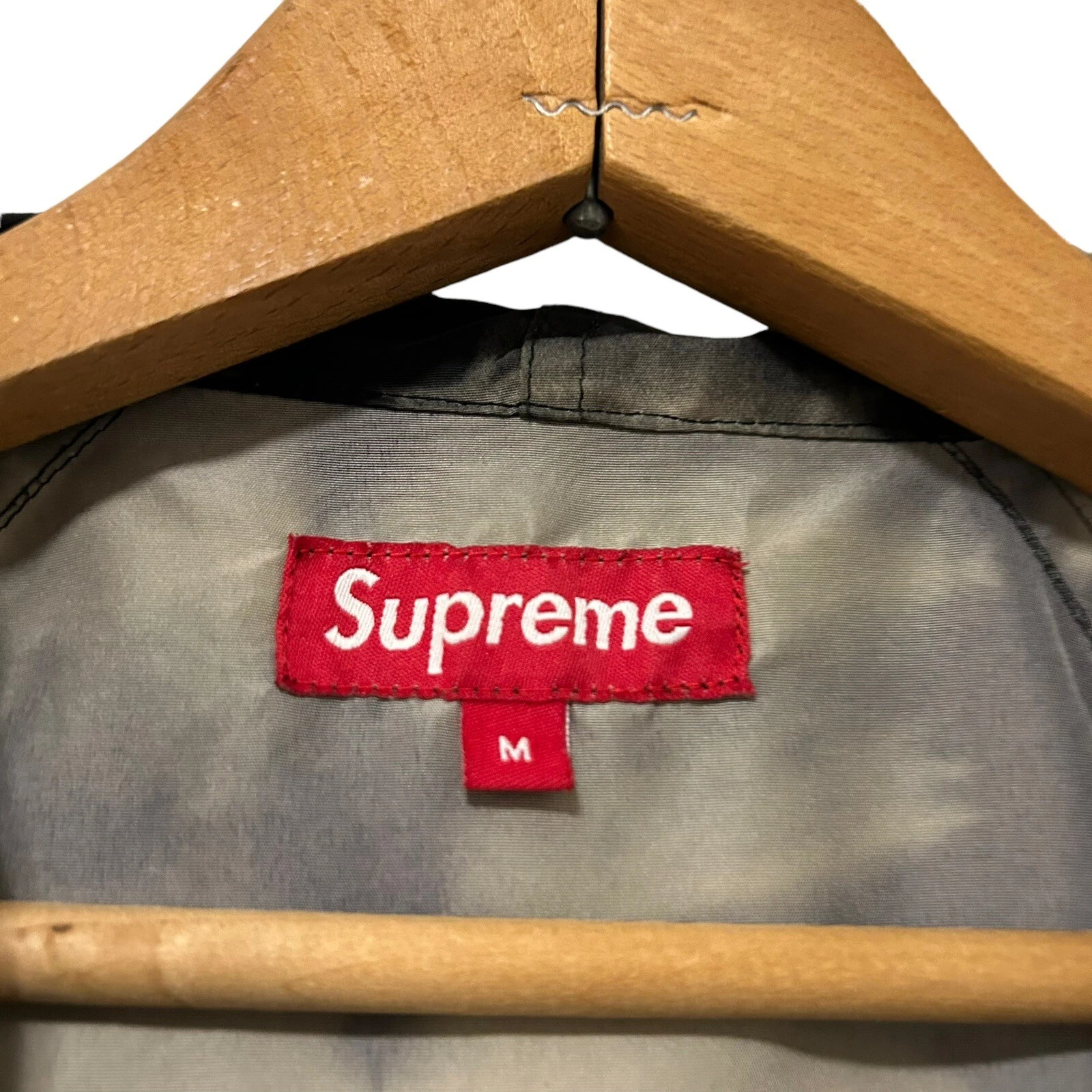 Supreme Tie Dye Pullover Giacca a vento Nero Marrone Felpa con cappuccio Taglia Media 2013