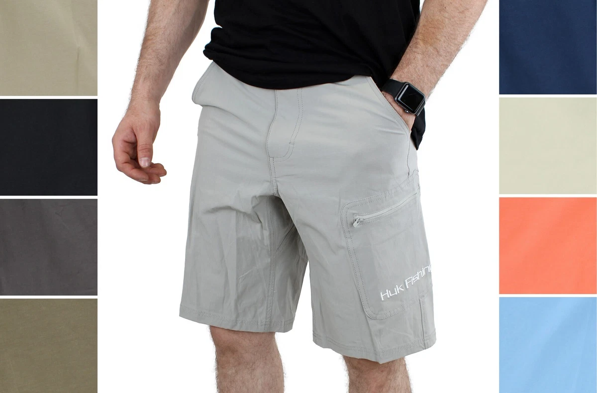 HUK Men's Fishing Shorts Next Level 10.5-Inch inseam 5-Pocket Outdoor Quick  Dry