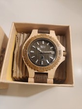 WeWood Watch Color Beige Army NUOVO CON PELLICOLA TRASPARENTE SUL QUADRANTE