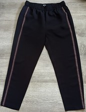 Madewell Embroidered Track Trouser Pants Black Size XS
