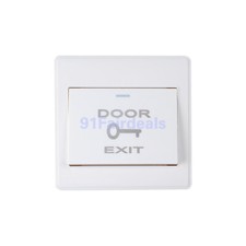 Push to Exit Button Release NO/NC/COM Door Switch Panel 86mmx86mm 36V 3A White
