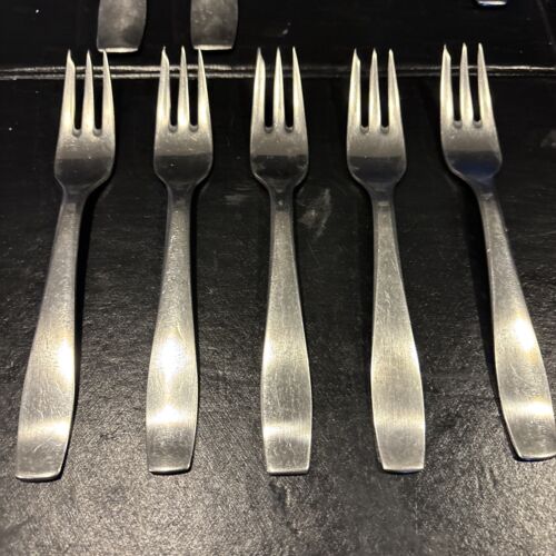 51) Posate vintage Danimarca Georg Jensen inox 15 pezzi assortiti come da foto - Foto 4 di 14