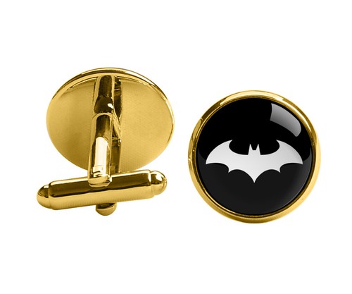 Cool Batman Men Woven Skinny Groom 2.5" Party Tie Necktie Cufflink Cuff Link - Picture 27 of 29