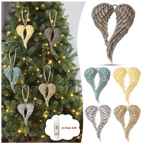 Memorial Ornament Memorial Angel Wing Ornament Pendant Tree Hanging Decorations2