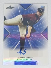 2021 LEAF PERFECT GAME AUTO RYAN SLATTERY BLUE REFRACTOR 1/1 