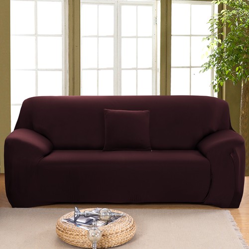 Stretch Sofa Cover For 1 2 3 4 Seater Couch Sofa Slipcover Plush Solid Protector - Picture 43 of 51
