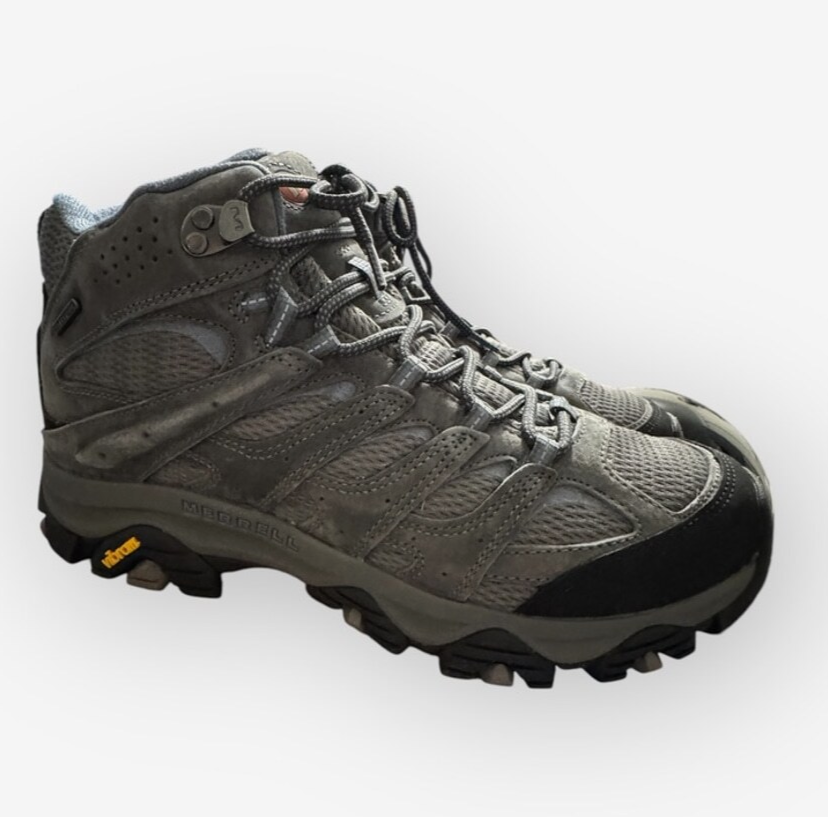 Stivali da trekking Merrell grigi nuovi taglia 12 scarpe impermeabili donna