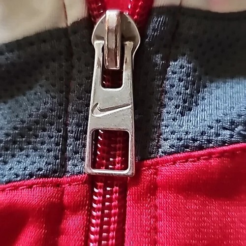 Nike Long Sleeve Full Zip Red Athletic Track Jacket wit Pockets Boy's Size 4 - Picture 4 of 12