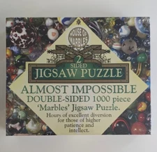 HOUSE OF MARBLES 2 Sided Jigsaw Puzzle 1000 Pieces Almost Impossible NEW SEALED