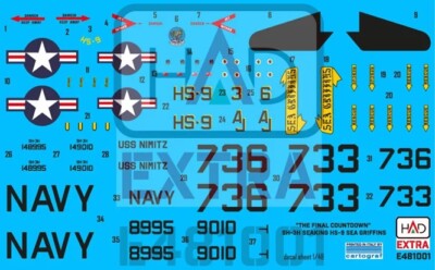 HAD Models HADE481001 - 1/48 SH-3H Seaking SH-3H Seaking ''Final Countdown'' coll