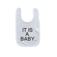 It Is A Baby - Baby Bib - Laughing Giraffe Baby Bib - One Size - The Office