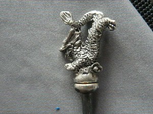 CHINESE SILVER DRAGON SPOON